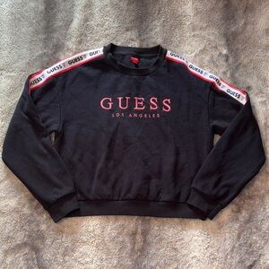 Guess Black Crewneck with Red Accents 🌹
